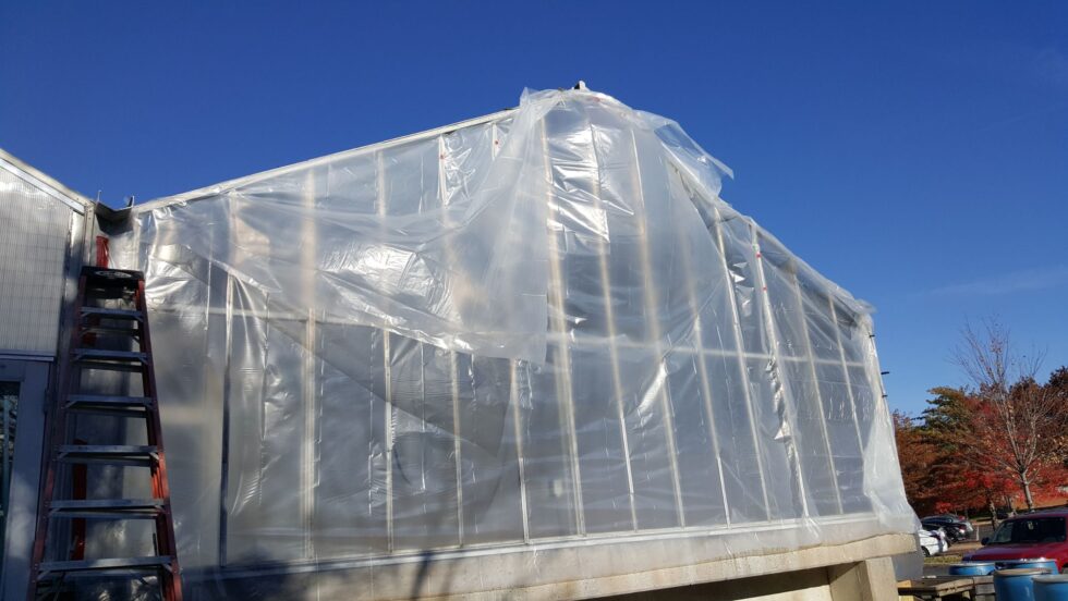 Kent State greenhouse Renovation exterior